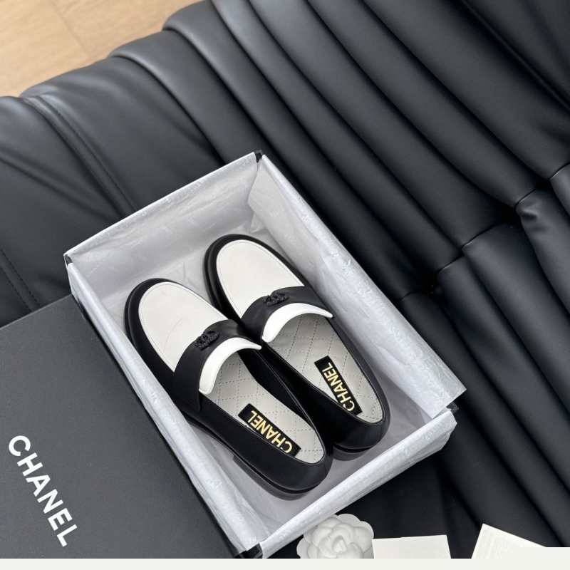 Ch*el leather shoes